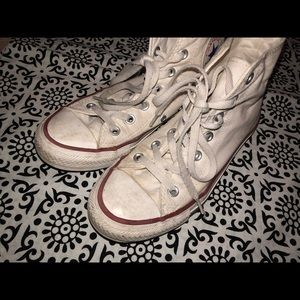 white high top converse all star